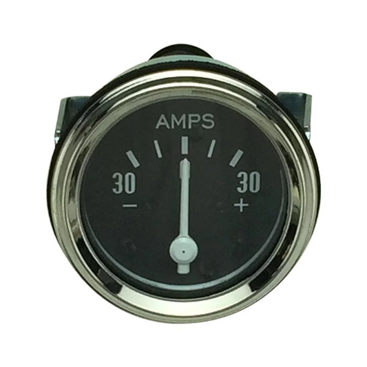 Ammeter Gauge Chrome Bezel Fits Massey Ferguson Harris 515521M91 30 Amp  52mm